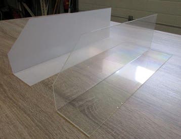 L-vorm vakverdeler 48cm, NIEUW