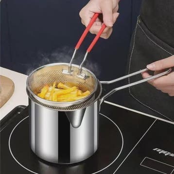 Roestvrijstalen Frituurpan met Filterzeef - Ideaal voor Frie, Verzenden, Nieuw