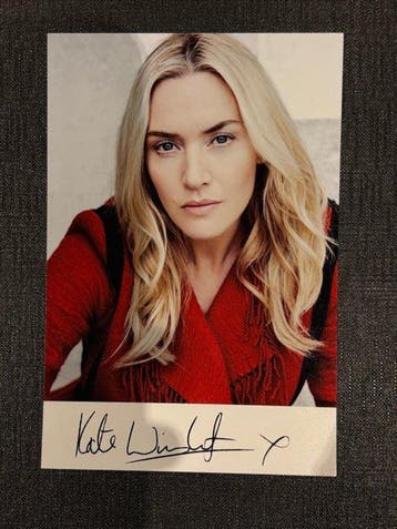 AUTOGRAPHE photographie 14x10 signé de Kate Winslet, Nieuw