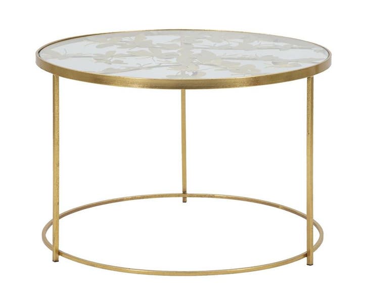 SALONTAFEL VLINDERS CM Ø 60X40,5, Huis en Inrichting, Tafels | Salontafels, Ophalen of Verzenden