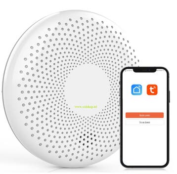 Koolmonoxide melder + rook melder brand 2-in-1 WIFI/APP TUYA, Verzenden, Nieuw