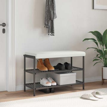 vidaXL Bankkussen Kunstleer Wit Diepte 35 cm, Verzenden, Nieuw, Wit
