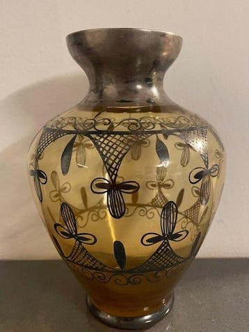 Vaas - Glas - ambrato-Liberty/Art Deco