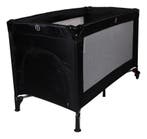 Ding Deluxe Black Campingbedje incl. Bodemverhoger, Kinderen en Baby's, Babywiegjes en Ledikanten, Verzenden, Nieuw