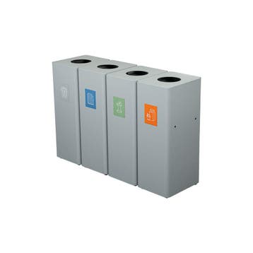 Ergofy afvalbak afvalscheiding prullenbak 60 ltr koppelbaar, Huis en Inrichting, Verzenden, Nieuw