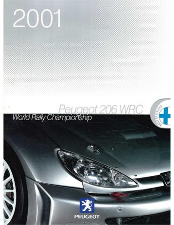2001 PEUGEOT 206 WRC PERSMAP ENGELS, Nieuw, Peugeot, Author