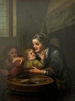 Dutch school (XVIII-XIX) - Moeder met kinderen