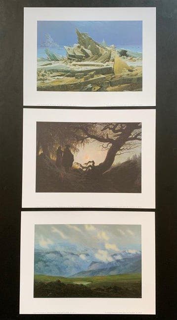 Caspar David Friedrich (after) - Set of 3 Artprints -