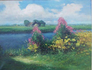 Bouke van der Sloot (1908-1995) - Fries landschap