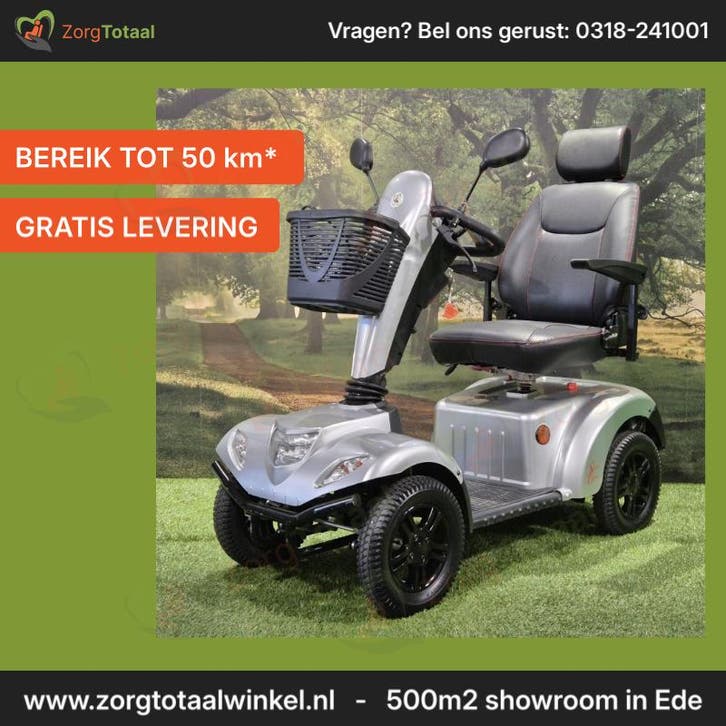 Scootmobiel - Vermeiren Carpo 2 zilver | Incl garantie & n.., Diversen, Brommobielen en Scootmobielen, Gebruikt, Vermeiren, Ophalen of Verzenden