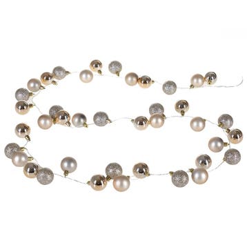 Kerstverlichting kerstballen LED Champagne 2m Ballen, Verzenden, Nieuw