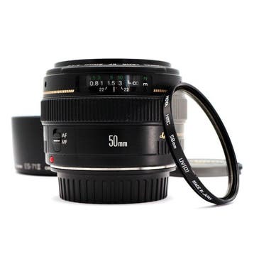 Canon EF 50mm f/1.4 USM - standaard lens, portret lens, Nieuw