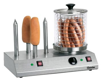 Bartscher Hotdog Koker | 4 Toaststangen | 230V | 500x285x390, Ophalen of Verzenden, Nieuw in verpakking