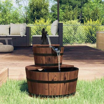 vidaXL Waterfontein met pomp 44,5x44,5x58 cm massief, Tuin en Terras, Waterpartijen en Fonteinen, Verzenden, Nieuw