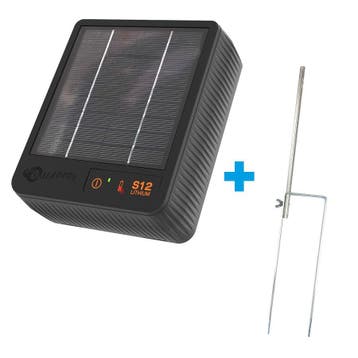 Gallagher S12 zonnepaneel schrikdraadapparaat incl. Li-ion, Ophalen of Verzenden