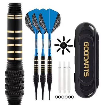 Soft Tip Dartpijlen 18g Set met Shafts en Opbergdoos, Verzenden, Nieuw