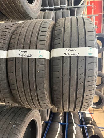 215-45-18 Nexen Zomerbanden 5mm Incl Montage 215 45 18, Ophalen, 18 inch, Band(en), Personenwagen