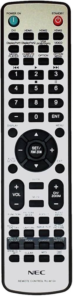 Afstandsbediening Nec ru-m124, Audio, Tv en Foto, Ophalen of Verzenden, Nieuw, Origineel