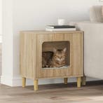 vidaXL Kattenhuis Sonoma 51 x 30 x 52 cm Bewerkt hout, Dieren en Toebehoren, Verzenden, Nieuw