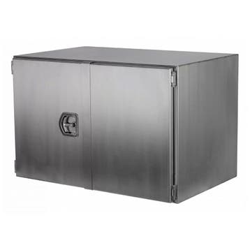 Onderbouwkist Tilbox RVS Overlap Deuren 1000x500x500 mm, Verzenden, Nieuw