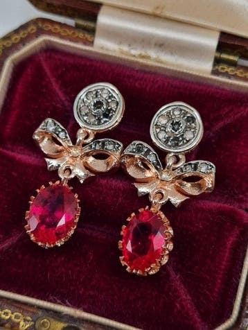 Zonder minimumprijs - Oorbellen - 9 kt. Zilver, Roségoud, Sieraden, Tassen en Uiterlijk, Oorbellen, Nieuw