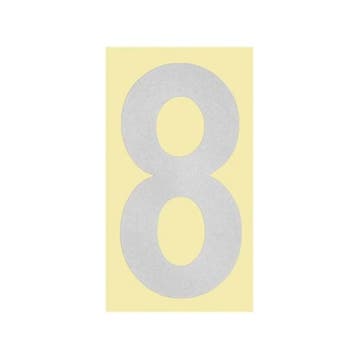 Huisnummer 8 Sticker - Pakketbrievenbus, Verzenden, Nieuw