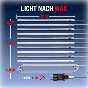 Kerstverlichting Ijsregen LED Lichteffect Blauw 8,6 Meter, Verzenden, Nieuw