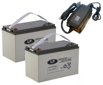 Landport (LP) 2x EVX12-120 accus 12 volt 120 ah + IMPULS II, Auto-onderdelen, Accu's en Toebehoren, Ophalen of Verzenden, Nieuw