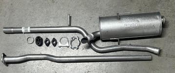 Complete uitlaat, Einddemper + Middendemper Citroen Saxo, Pe, Verzenden, Nieuw