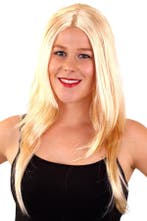 Pruik blond lang haar, Verzenden, Nieuw