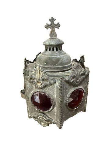 Lantaarn - Metaal, Glas - kerkelijke lamp