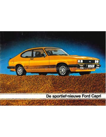 1978 FORD CAPRI BROCHURE NEDERLANDS, Nieuw, Ford, Author