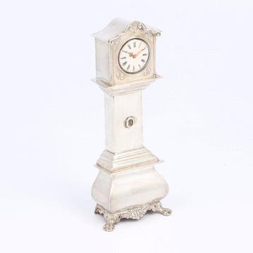 H. Hooijkaas - Staand horloge klok - Miniatuur figuur - .835