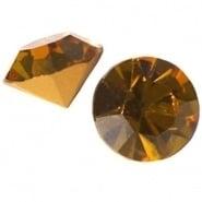 2 x Puntsteen Preciosa SS39 ca. 7/8 mm – Amber (Burnt Sie., Ophalen of Verzenden, Nieuw, Overige typen