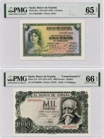 Spanje. - 5, 1000 Pesetas - Various Dates - Pick 85a; 154