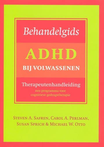 Behandelgids ADHD bij volwassenen, therapeutenhandleiding, Verzenden, Gelezen, Steven A. Safren