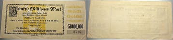 50 Millionen Mark 23 8 1923 Das Papiernotgeld von Westfal..., Verzenden