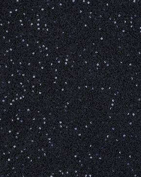 Teddy Polyester Pailletten Marine Blauw, Nieuw, Blauw