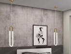 Messing LED Hanglamp – Moderne U-Vormige Buislamp voor Inter, Verzenden, Nieuw