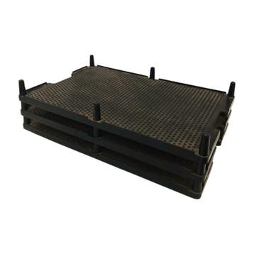Stapelbare esd tray voor euronorm bakken 600x400 mm, zwart,, Ophalen of Verzenden