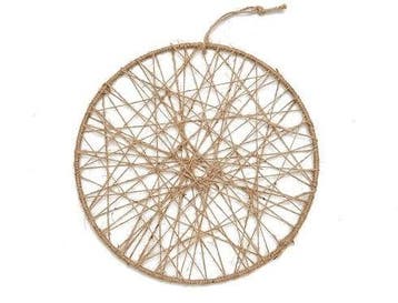 Metalen ring met Jute web 40 cm per stuk, Ophalen of Verzenden, Nieuw