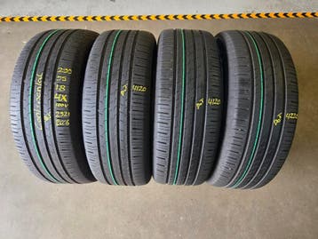 235/55/18 100V CONTINENTAL ZOMERBANDEN 6,2MM PROFIEL 4X, Ophalen, 18 inch, Gebruikt, 235 mm