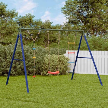 vidaXL Schommelset met schommel, ladder en klimtouw met, Kinderen en Baby's, Speelgoed | Buiten | Speeltoestellen, Verzenden, Nieuw