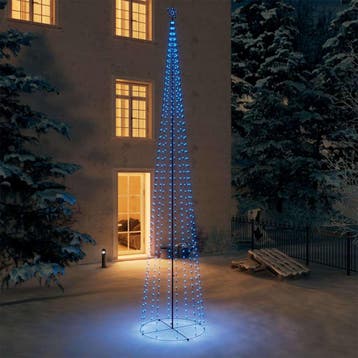vidaXL Kegelkerstboom 752 blauwe LEDs 160x500 cm, Verzenden, Nieuw