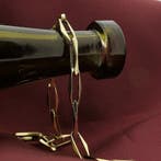 Gouden closed forever armband (Schakelarmband), Sieraden, Tassen en Uiterlijk, Armbanden, Ophalen of Verzenden, Gebruikt, Overige kleuren