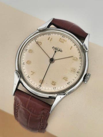 Enicar - watch co - mechanique - breguette numerals - Zonder, Nieuw
