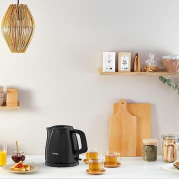 Waterkoker – Tefal – 0,8L – Zwart – 2400W, Minder dan 1 liter, Verzenden, Nieuw, Draadloos