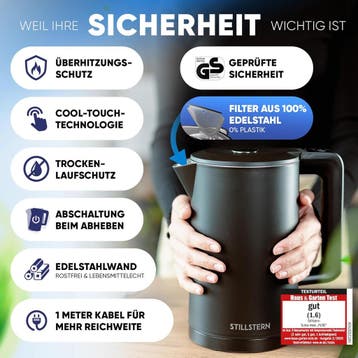 Waterkoker met temperatuurregeling - Warmhoudfunctie - RVS -, Witgoed en Apparatuur, Waterkokers, Verzenden, Zo goed als nieuw