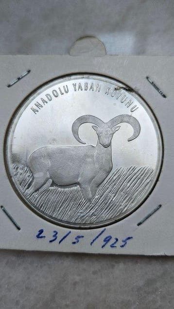 Turkije. 20 Yeni Lira 2005, Anatolian Mouflon (Zonder