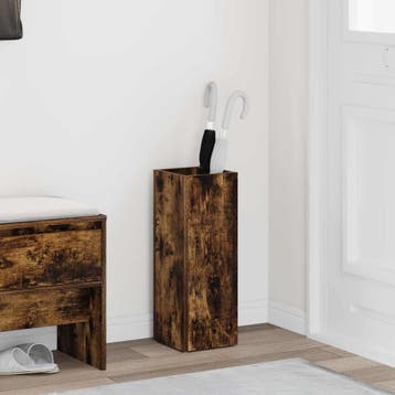 vidaXL Paraplu Standaard Gerookt eiken 20 x 20 x 55,5 cm, Verzenden, Nieuw